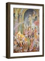 Capture of Sarrapanu by Tiglath-Pileser II', 1916-Evelyn Paul-Framed Giclee Print