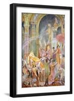 Capture of Sarrapanu by Tiglath-Pileser II', 1916-Evelyn Paul-Framed Giclee Print