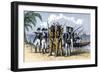 Capture of Seminole Chiefs in Florida during the Seminole Wars-null-Framed Giclee Print