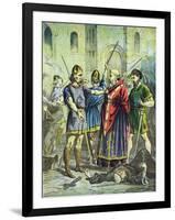 Capture of St Alphege, Archbishop of Canterbury, 1012 (Mid 19th Centur)-null-Framed Giclee Print