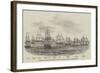 Capture of the Argentine Squadron, Off Monte Video-null-Framed Giclee Print