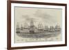 Capture of the Argentine Squadron, Off Monte Video-null-Framed Giclee Print