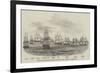 Capture of the Argentine Squadron, Off Monte Video-null-Framed Giclee Print