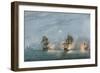 'Capture of the Badere-I-Zaffér', c1809-Nicholas Pocock-Framed Giclee Print