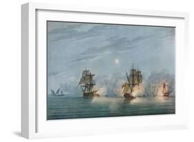 'Capture of the Badere-I-Zaffér', c1809-Nicholas Pocock-Framed Giclee Print