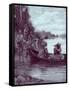 Capture of the Calloway girls-Howard Pyle-Framed Stretched Canvas