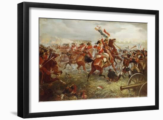 Capture of the Eagle, Waterloo, 1898-William Holmes Sullivan-Framed Giclee Print