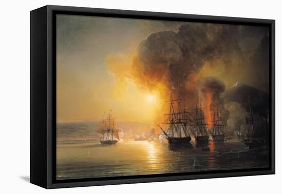 Capture of the Fort of Saint-Jean-D'Ulloa on 23rd November 1838, 1839-Baron Theodore Gudin-Framed Stretched Canvas