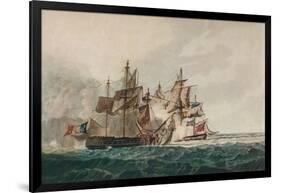 'Capture of the 'Furieuse'', c1810-George Webster-Framed Giclee Print