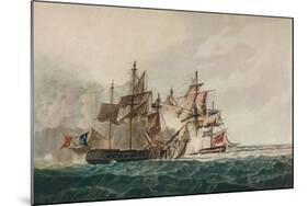 'Capture of the 'Furieuse'', c1810-George Webster-Mounted Giclee Print