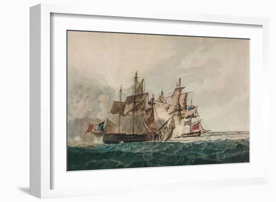 'Capture of the 'Furieuse'', c1810-George Webster-Framed Giclee Print