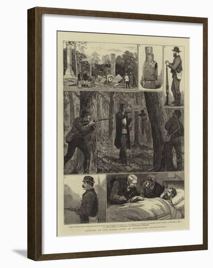 Capture of the Kelly Gang of Australian Bushrangers-Joseph Nash-Framed Giclee Print