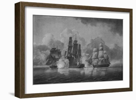 'Capture of the Pallas', c1801-William Anderson-Framed Giclee Print