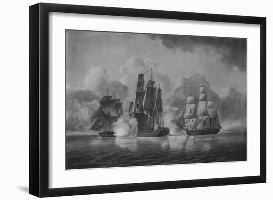 'Capture of the Pallas', c1801-William Anderson-Framed Giclee Print