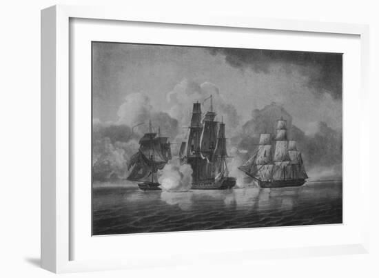 'Capture of the Pallas', c1801-William Anderson-Framed Giclee Print