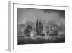 'Capture of the Pallas', c1801-William Anderson-Framed Giclee Print