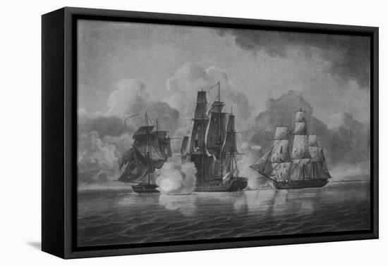 'Capture of the Pallas', c1801-William Anderson-Framed Stretched Canvas