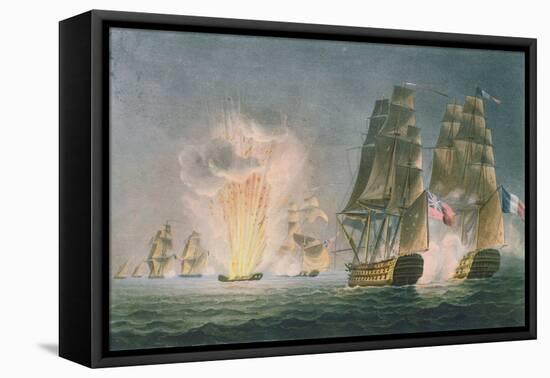 Capture of the Rivoli, 1812, the Naval Achievements of Great Britain Ralfe, c.1820-Captain John William Andrew-Framed Stretched Canvas