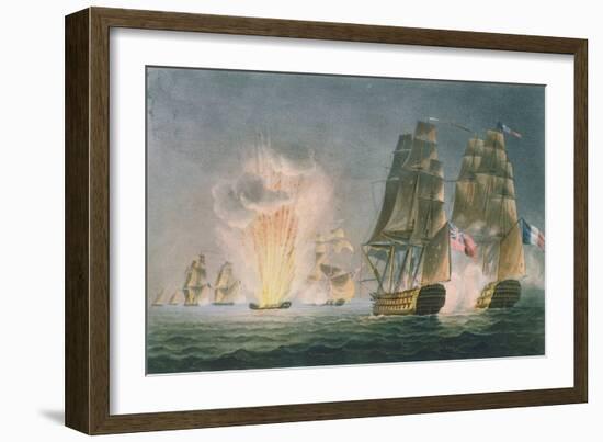 Capture of the Rivoli, 1812, the Naval Achievements of Great Britain Ralfe, c.1820-Captain John William Andrew-Framed Giclee Print