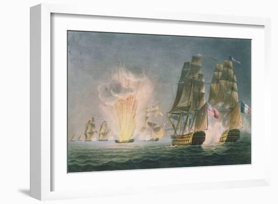 Capture of the Rivoli, 1812, the Naval Achievements of Great Britain Ralfe, c.1820-Captain John William Andrew-Framed Giclee Print