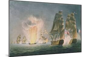 Capture of the Rivoli, 1812, the Naval Achievements of Great Britain Ralfe, c.1820-Captain John William Andrew-Mounted Giclee Print