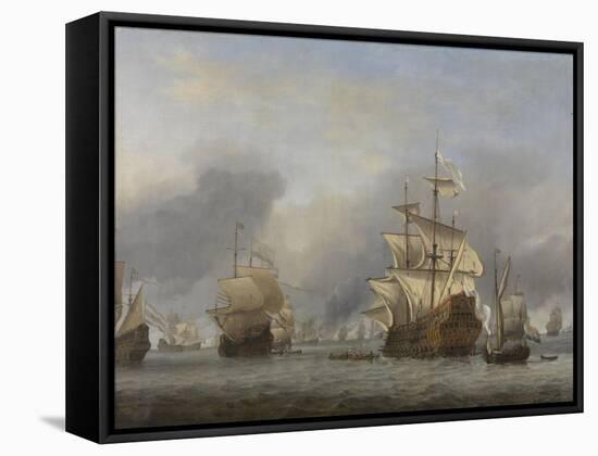 Capture of the Royal Prince, c.1670-Willem Van De, The Younger Velde-Framed Stretched Canvas