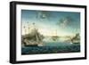 Capture of the Us Frigate 'Essex' by B.M Frigate 'Phoebe' and Sloop 'Cherub' in the Bay of…-George Ropes-Framed Giclee Print