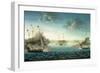 Capture of the Us Frigate 'Essex' by B.M Frigate 'Phoebe' and Sloop 'Cherub' in the Bay of…-George Ropes-Framed Giclee Print