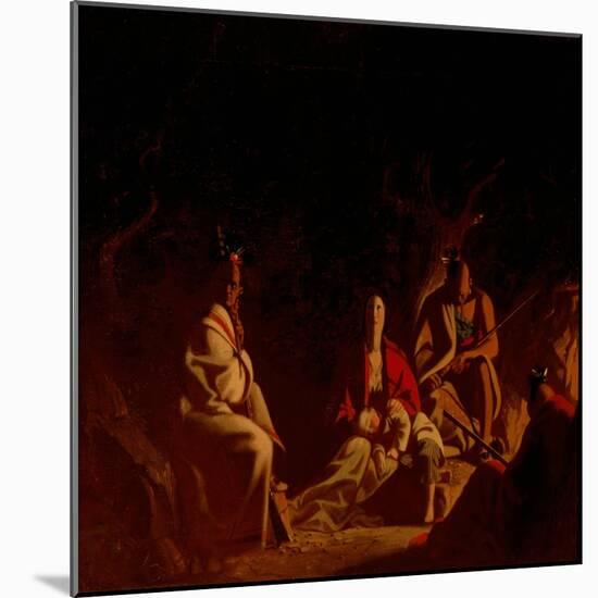 Captured by Indians, 1848 (Oil on Canvas)-George Caleb Bingham-Mounted Giclee Print