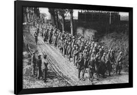 Captured French Soldiers, the Somme, France, World War I, 1917-null-Framed Giclee Print