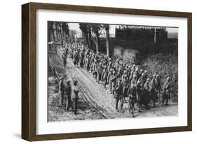 Captured French Soldiers, the Somme, France, World War I, 1917-null-Framed Giclee Print