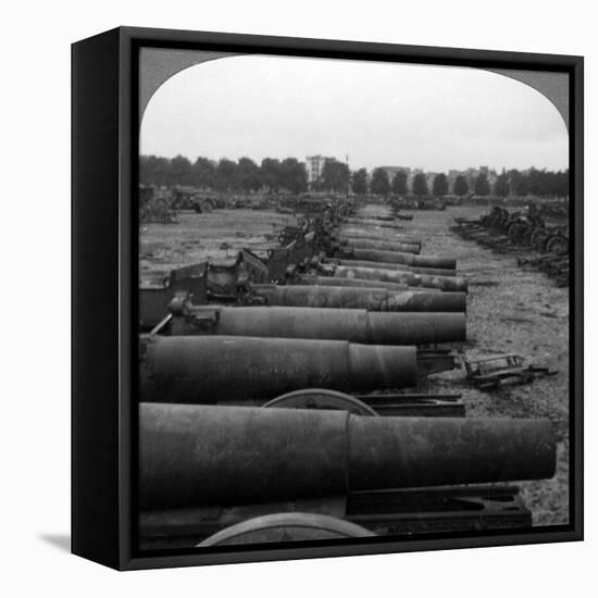 Captured German Guns, Brussels, Belgium, World War I, 1914-1918-null-Framed Stretched Canvas