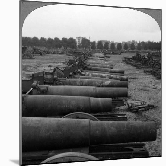 Captured German Guns, Brussels, Belgium, World War I, 1914-1918-null-Mounted Photographic Print