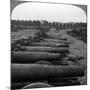 Captured German Guns, Brussels, Belgium, World War I, 1914-1918-null-Mounted Photographic Print