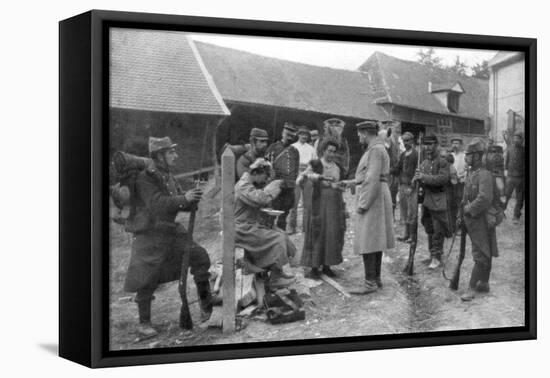 Captured German Prisoners, France, August 1914-null-Framed Stretched Canvas