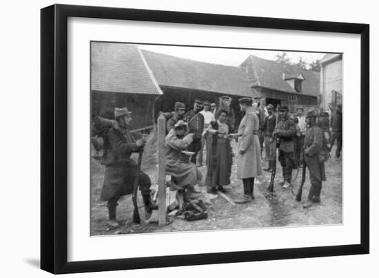 Captured German Prisoners, France, August 1914-null-Framed Giclee Print