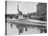 Captured German Submarine Minelayer is on View in the Thames London-null-Stretched Canvas