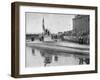 Captured German Submarine Minelayer is on View in the Thames London-null-Framed Photographic Print