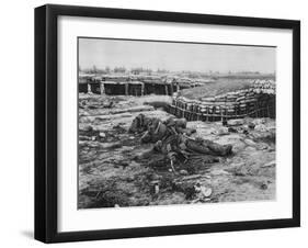 Captured Russian Position, Melkov, Poland, World War I, 20 July 1915-null-Framed Giclee Print