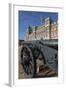 Captured Turkish Cannon, Union Flag at Half Mast on Old Admiralty Building, Horse Guards Parade-Eleanor Scriven-Framed Photographic Print