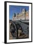 Captured Turkish Cannon, Union Flag at Half Mast on Old Admiralty Building, Horse Guards Parade-Eleanor Scriven-Framed Photographic Print