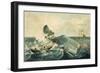 Capturing a Sperm Whale, Engraved by J. Hill, Published 1835-William Page-Framed Giclee Print