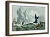 Capturing the Whale-Currier & Ives-Framed Giclee Print