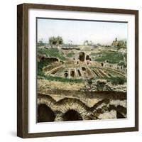 Capua (Italy), the Amphitheatre (Ist Century), Circa 1865-Leon, Levy et Fils-Framed Photographic Print