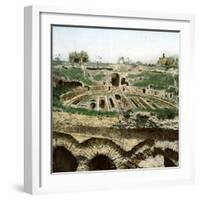 Capua (Italy), the Amphitheatre (Ist Century), Circa 1865-Leon, Levy et Fils-Framed Photographic Print