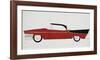 Car, c.1959 (red)-Andy Warhol-Framed Art Print