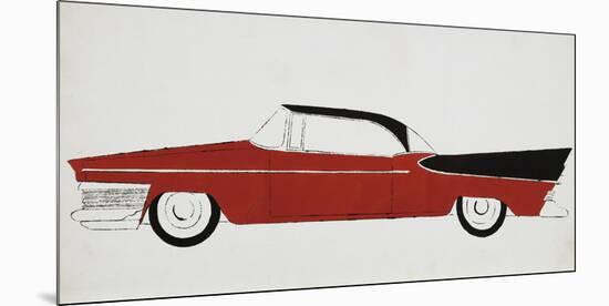 Car, c.1959 (red)-Andy Warhol-Mounted Art Print