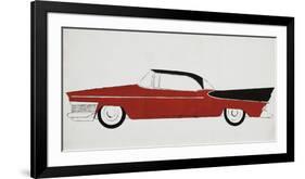 Car, c.1959 (red)-Andy Warhol-Framed Art Print