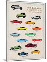 Car Cartography I-Clara Wells-Mounted Giclee Print