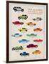 Car Cartography I-Clara Wells-Framed Giclee Print